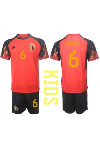 Belgia Axel Witsel #6 Babyklær Hjemme Fotballdrakt til barn VM 2022 Korte ermer (+ Korte bukser)